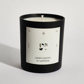 Boujie Warm Woods and Cashmere jar candle, handmade with natural soy wax – side view